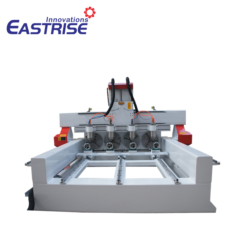 China 4-Kopf-Rundholz-3D-Schnitz-CNC-Fräsmaschine zu verkaufen