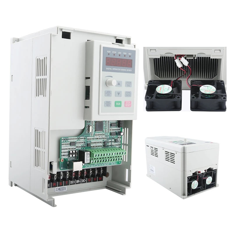 FULING Wechselrichter VFD 3,7 KW 220 V 380 V Frequenzumrichter 7 A Strom, CNC-Fräsmaschinen-Spindelmotor-Geschwindigkeitsregelung